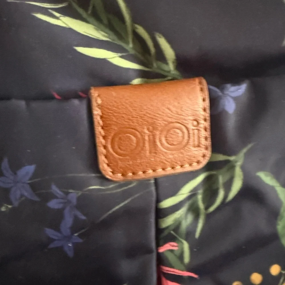 OiOi Quilted Floral Tote Diaper Bag – Organizer Interior